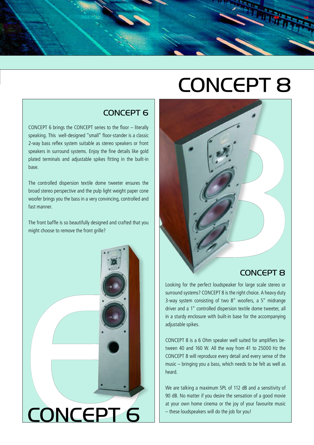 DALI Loudspeakers CONCEPT manual Concept, these loudspeakers will do the job for you 