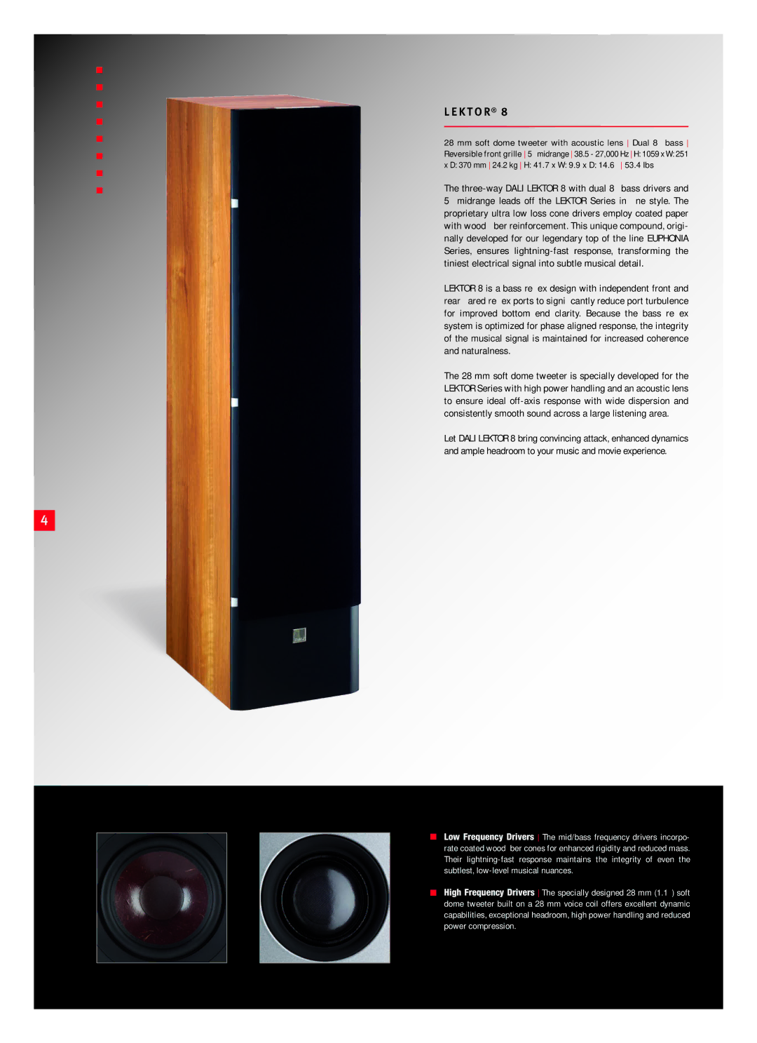 DALI Loudspeakers Lektor manual K T O R 