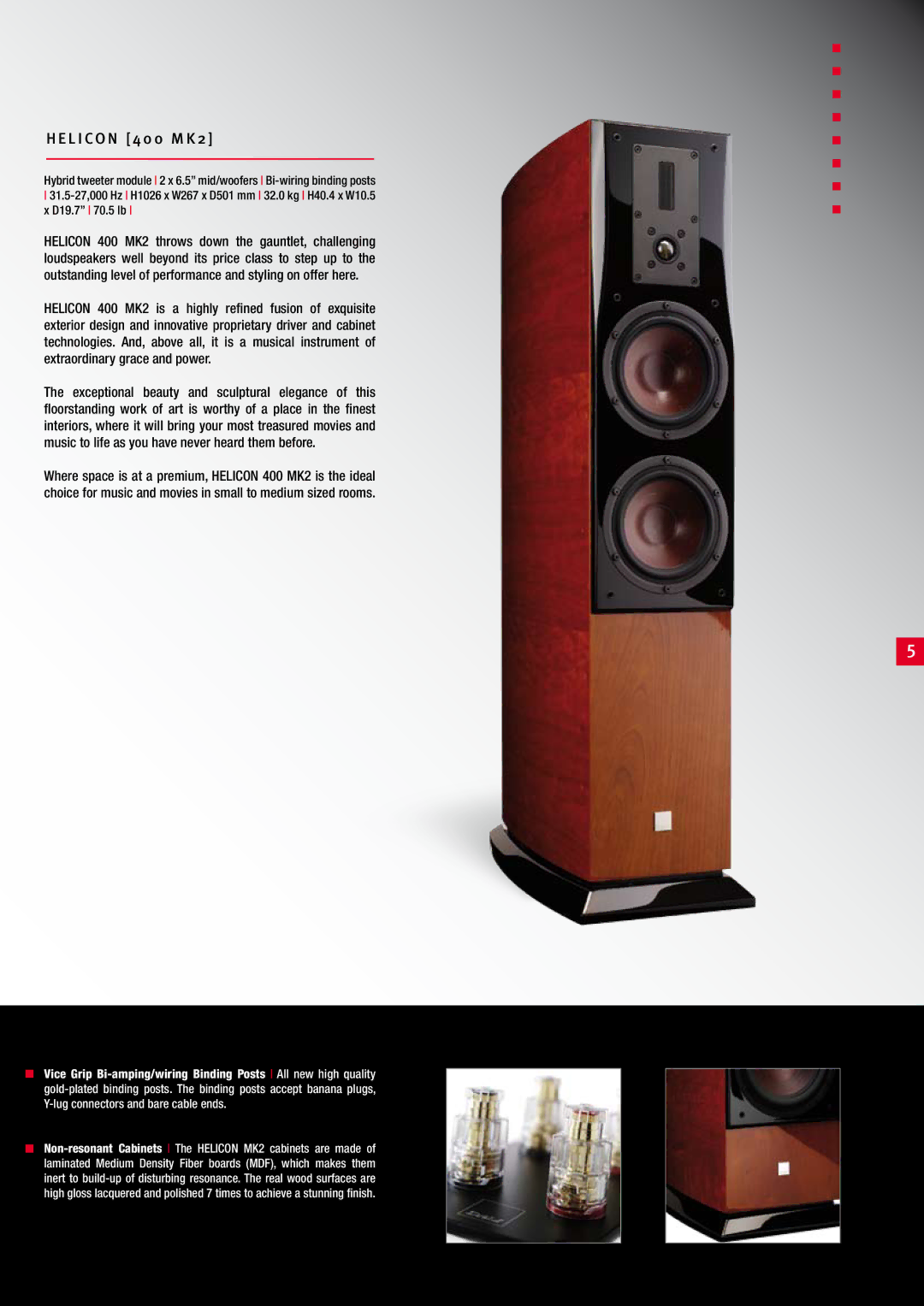 DALI Loudspeakers MK2 manual L I CO N 4 0 0 M K 