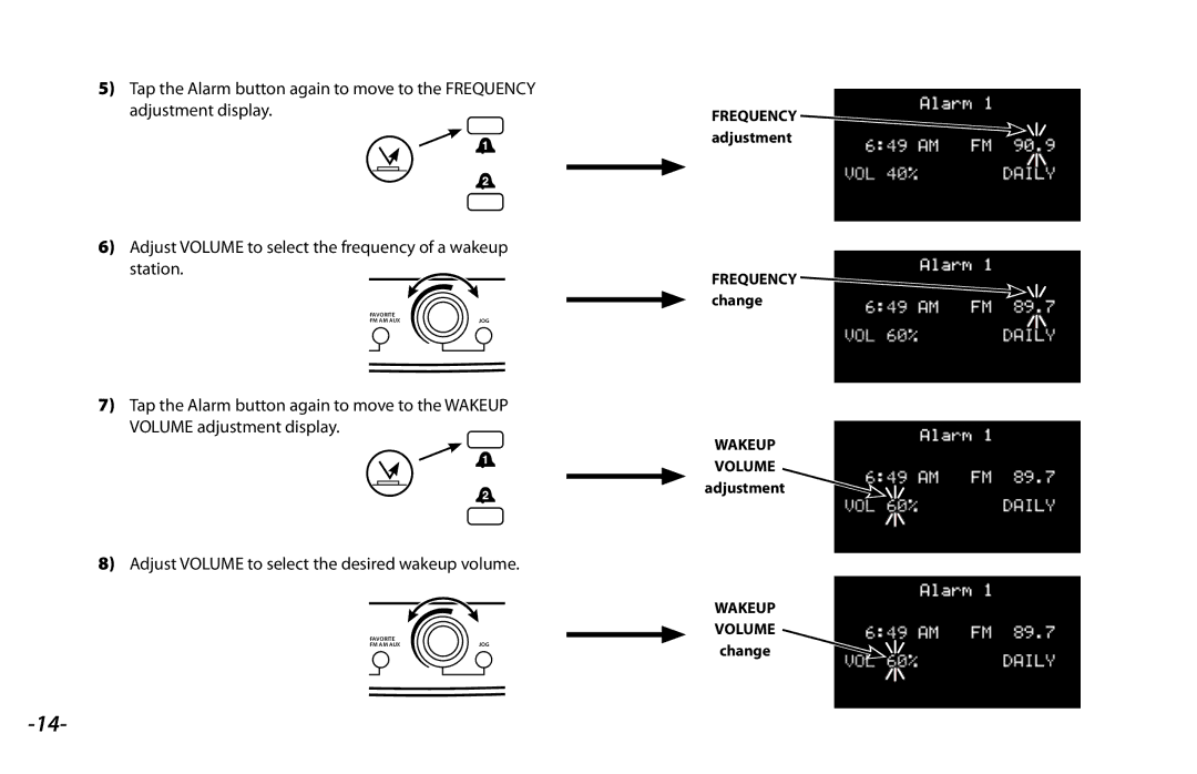 Danby 820HD manual Frequency adjustment Frequency change 