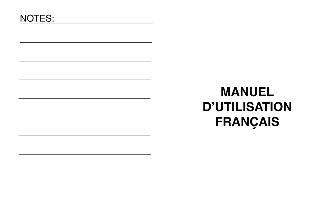 Danby APAC9036 owner manual Manuel ’UTILISATION Français 