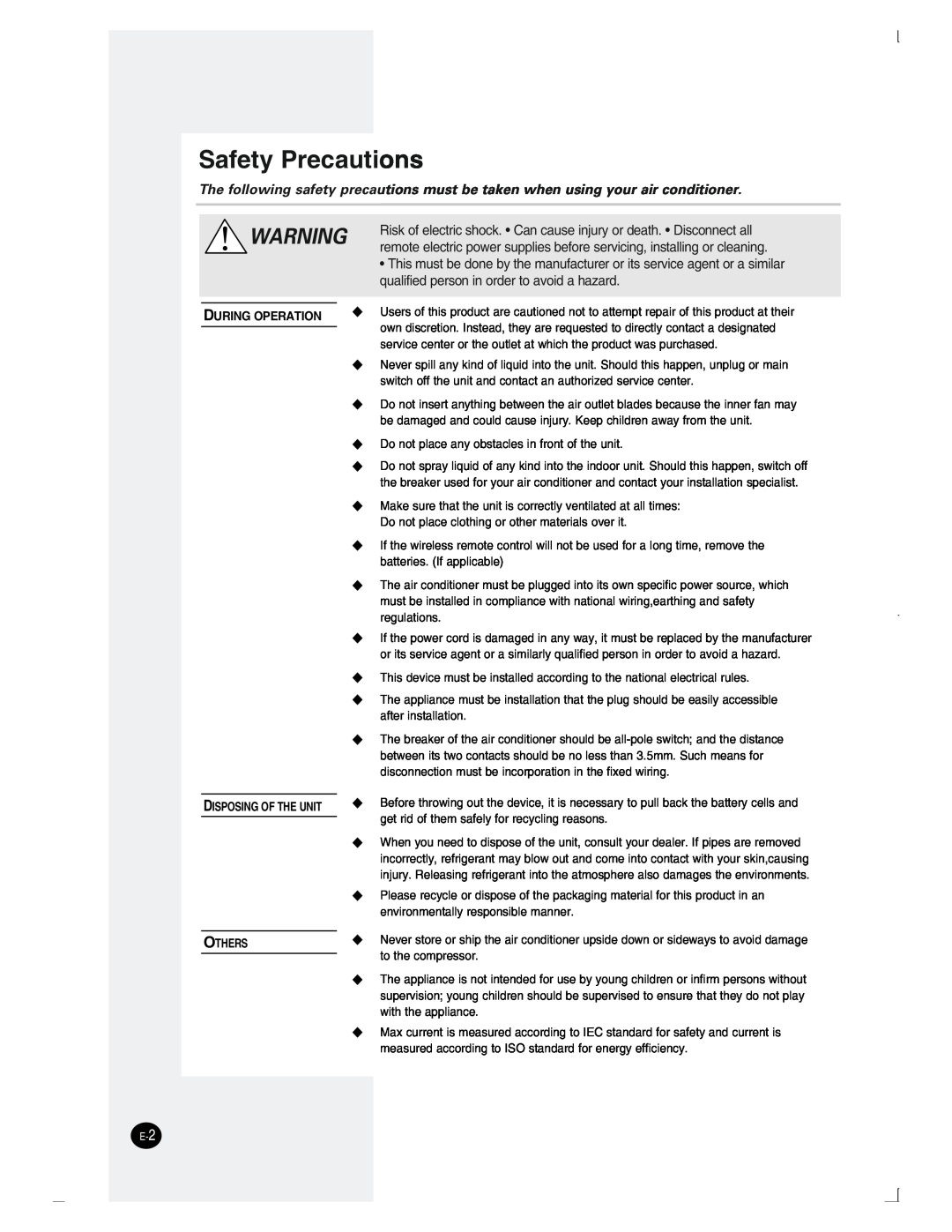 Danby DAC5088M manuel dutilisation Safety Precautions, +5215+016*70+6 16*45 
