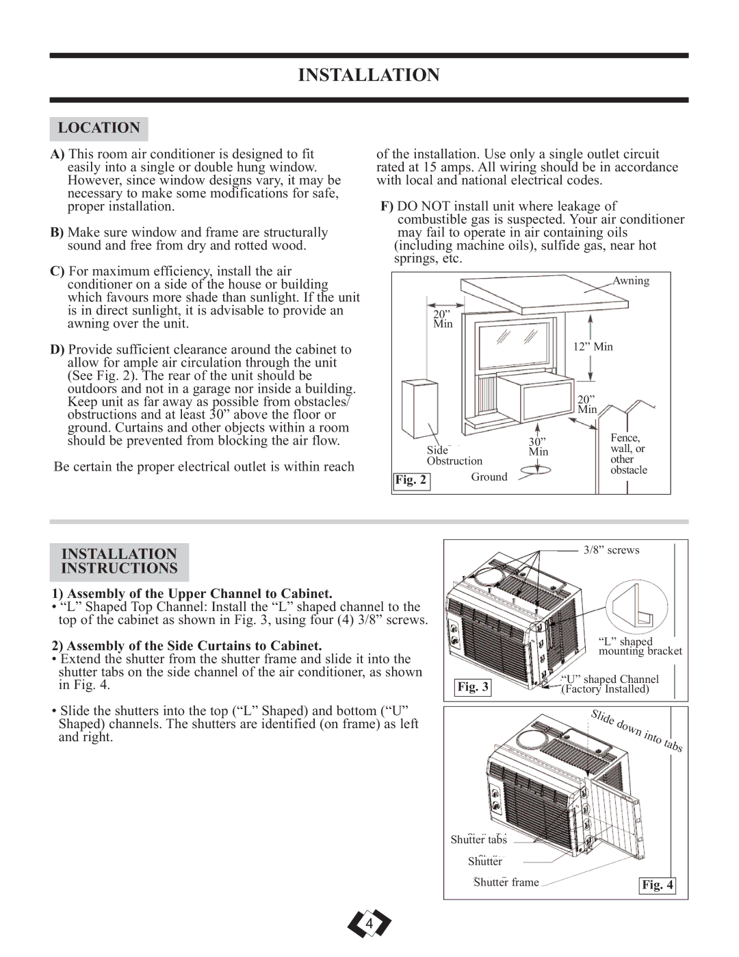 Danby DAC6010E warranty Location, Installation Instructions, Assembly of the Upper Channel to Cabinet 