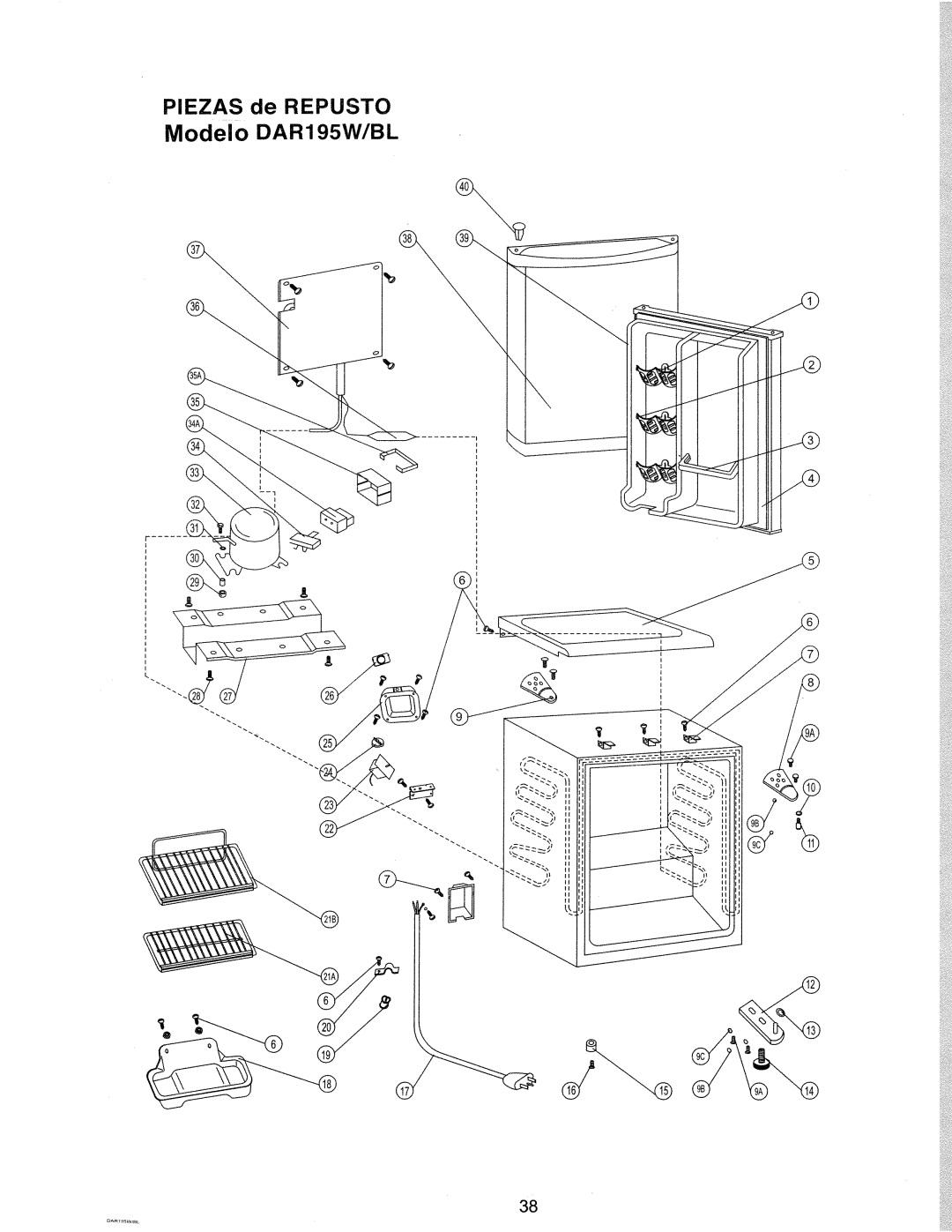 Danby DAR195BL manual 