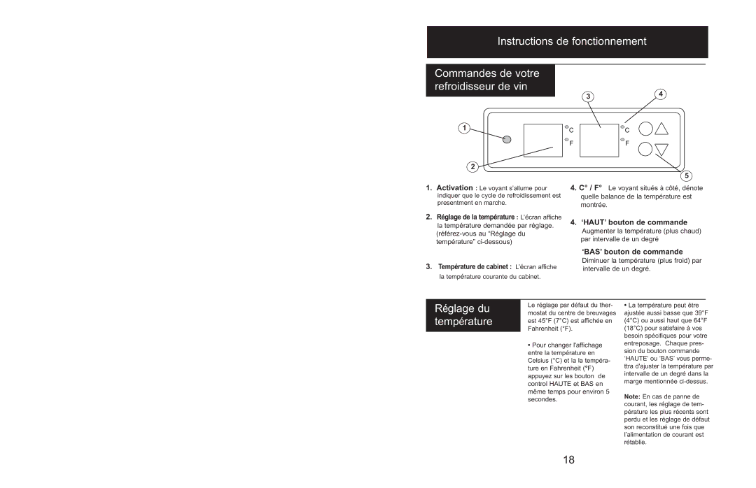 Danby DBC514BLS owner manual Operating Instructions Controls of your Beverage Center, Setting the Temperature 