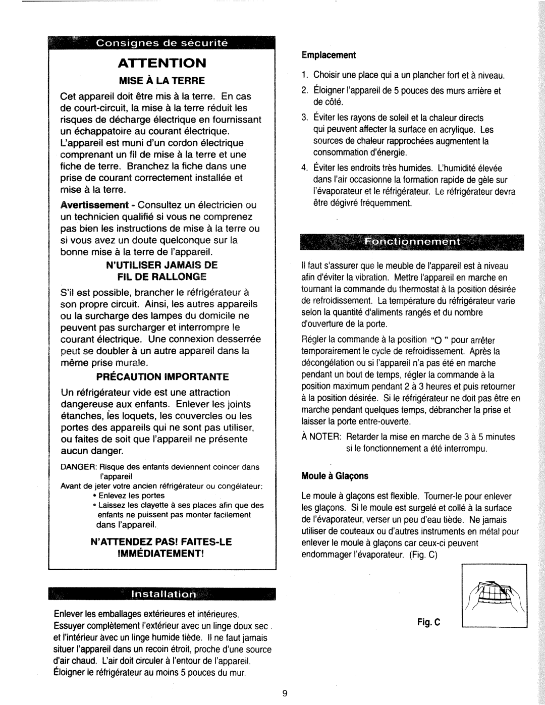 Danby DCR033BL manual 