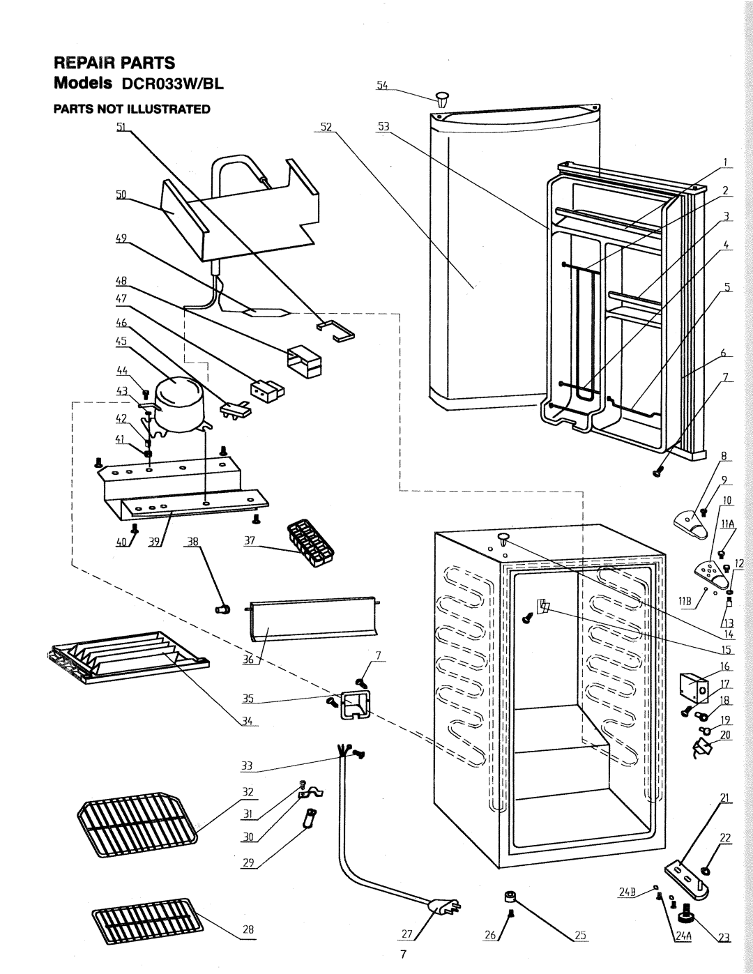 Danby DCR033BL manual 