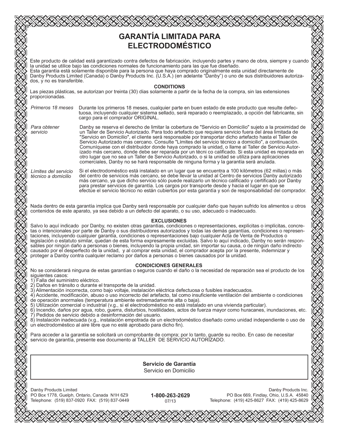 Danby DCR044A2BDD manual Electrodoméstico 