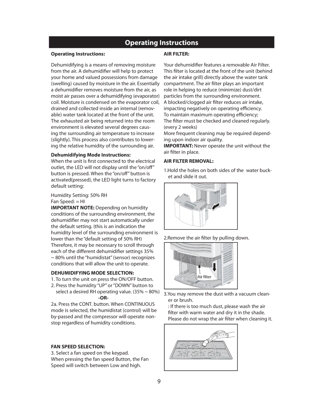 Danby DDR3008EE manual 0QFSBUJOH*OTUSVDUJPOT, Fivnjejgzjoh.Pef*Otusvdujpot 