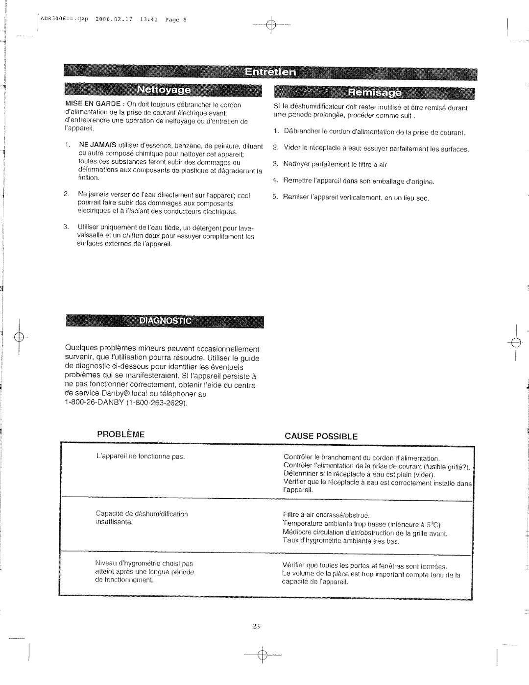 Danby DDR4007EE manual 