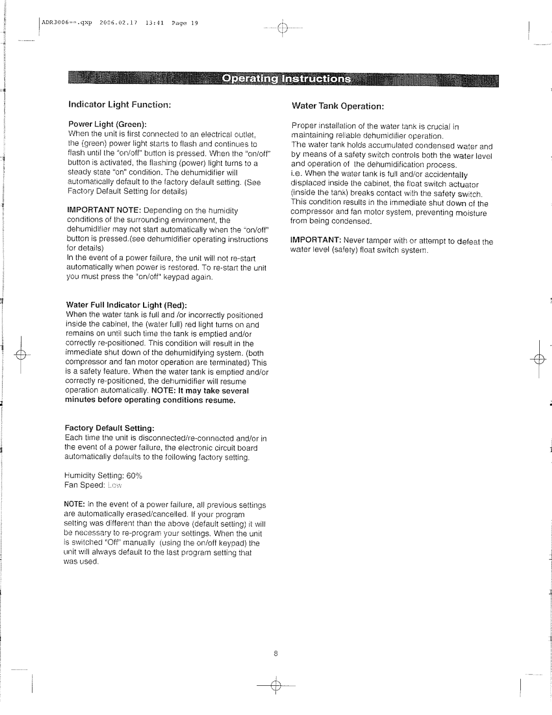 Danby DDR4007EE manual 