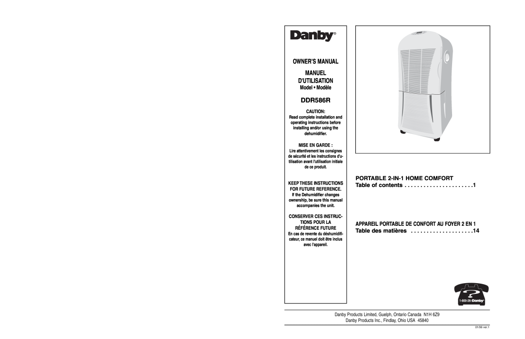 Danby DDR586R owner manual 
