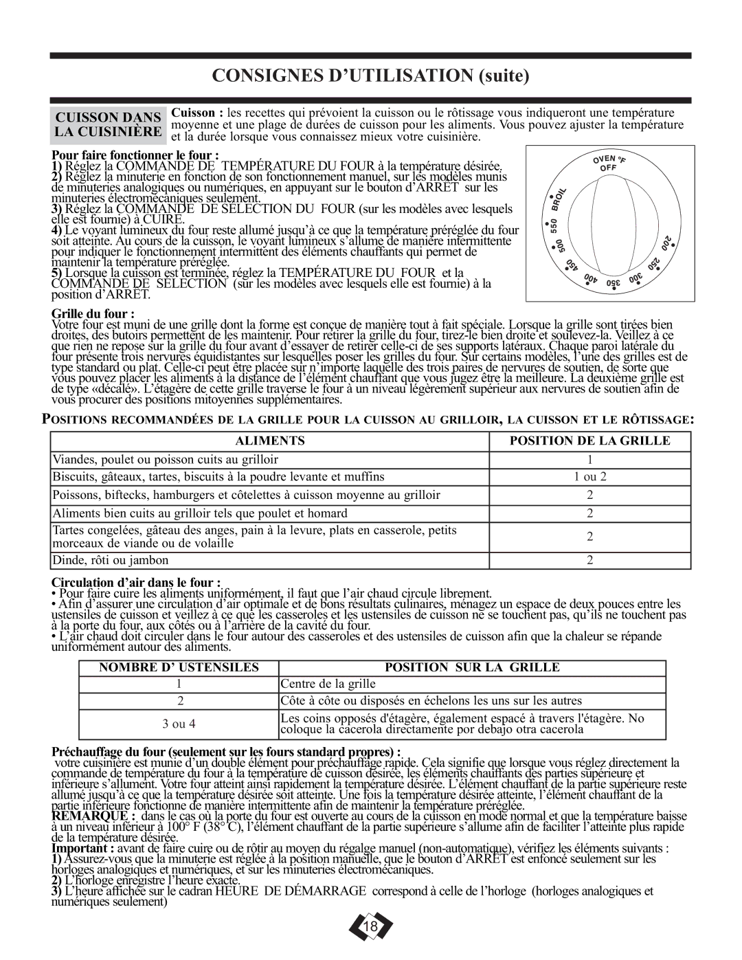 Danby DER3099BL, DER3099W installation instructions Cuisson Dans, LA Cuisinière 