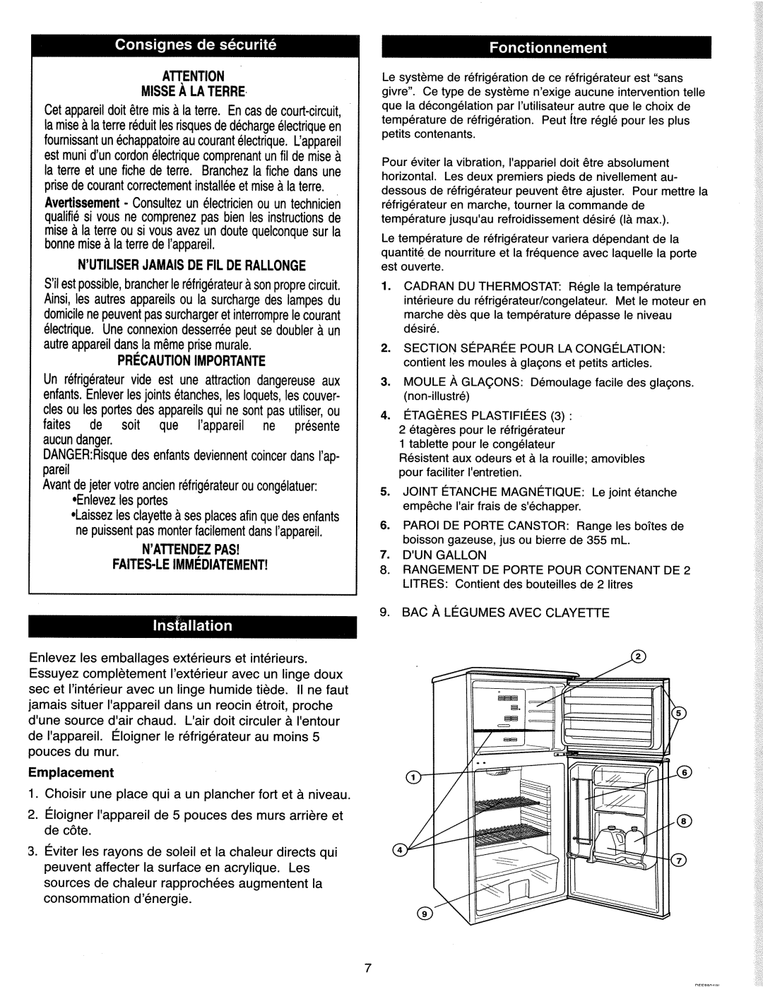 Danby DFF8801W manual 