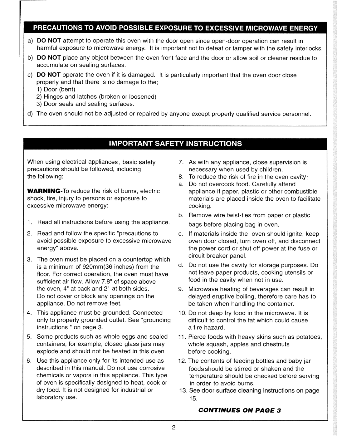 Danby DMW1157PL manual 