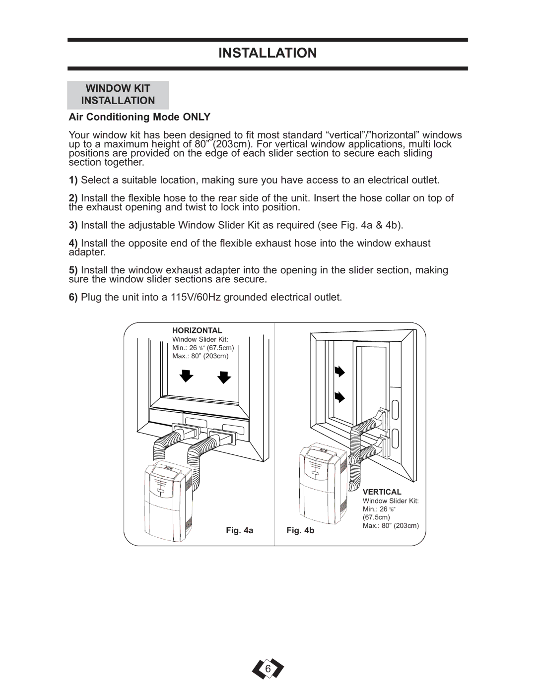 Danby DPAC 13009 operating instructions Window KIT Installation 