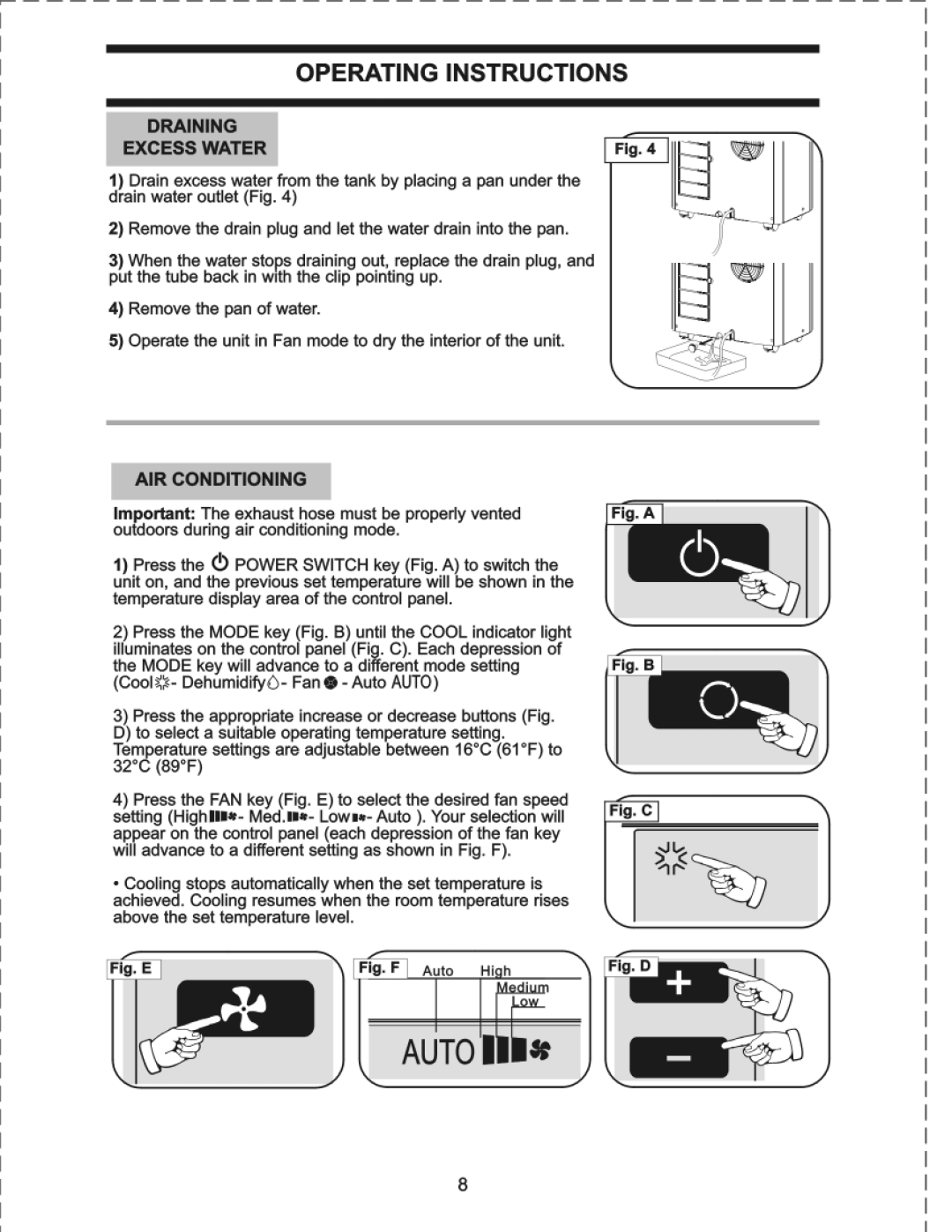 Danby DPAC8KDB manual 