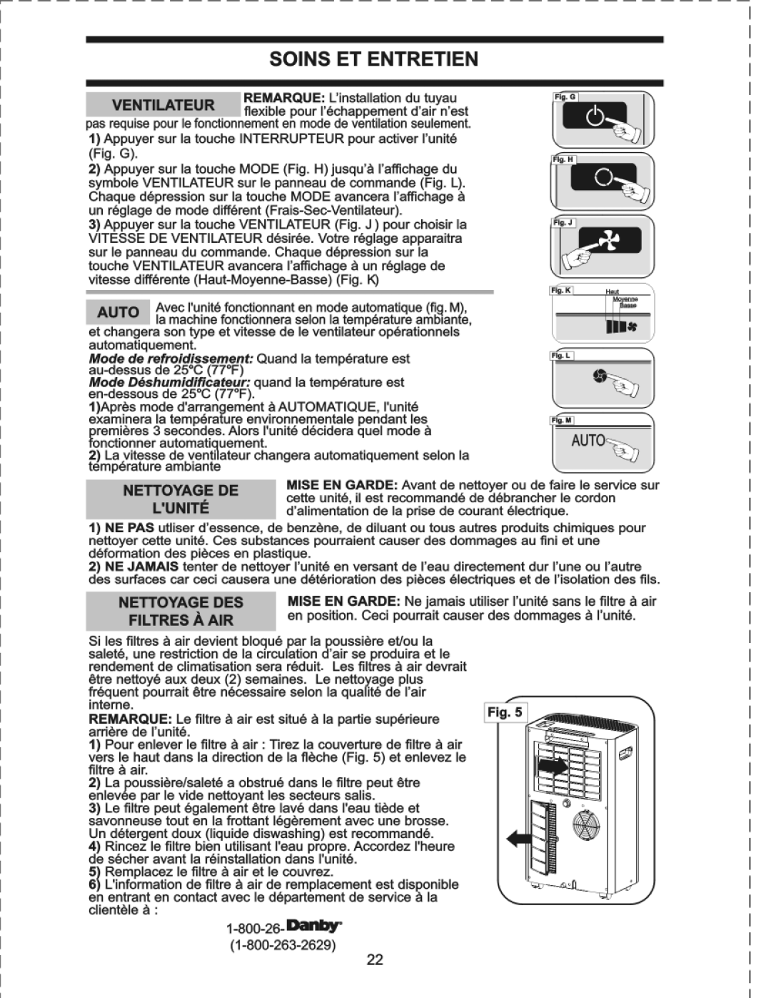 Danby DPAC8KDB manual 