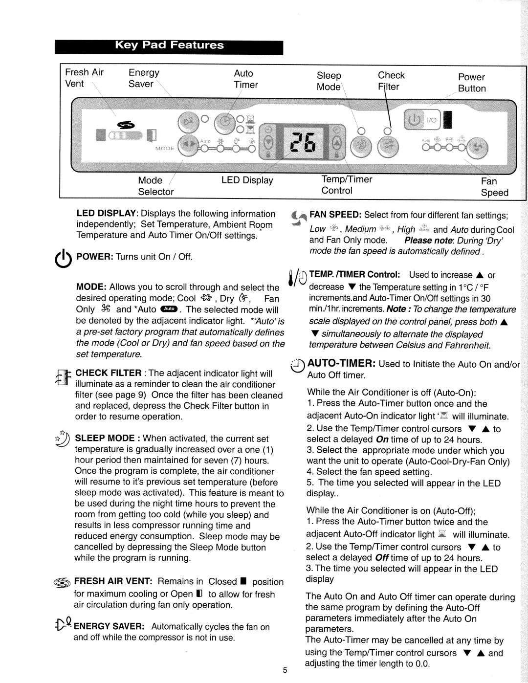 Danby DVAC12038EE, DVAC10038EE manual 