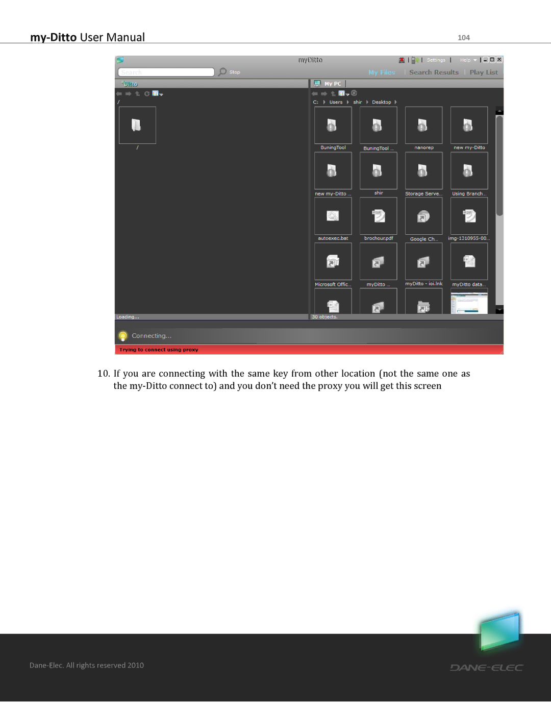 Dane-Elec Memory MD-H101T1E23S user manual 104 