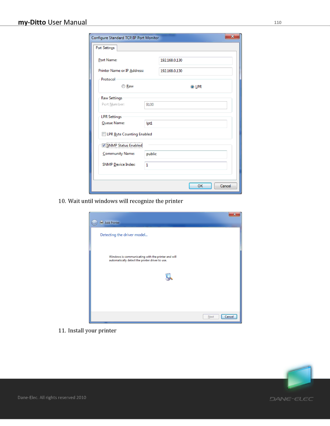 Dane-Elec Memory MD-H101T1E23S user manual 110 