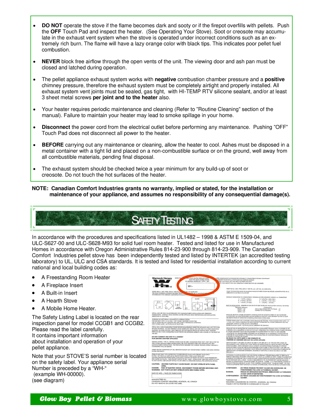 Dansons Group FGB, IGB manual Safety Testing 