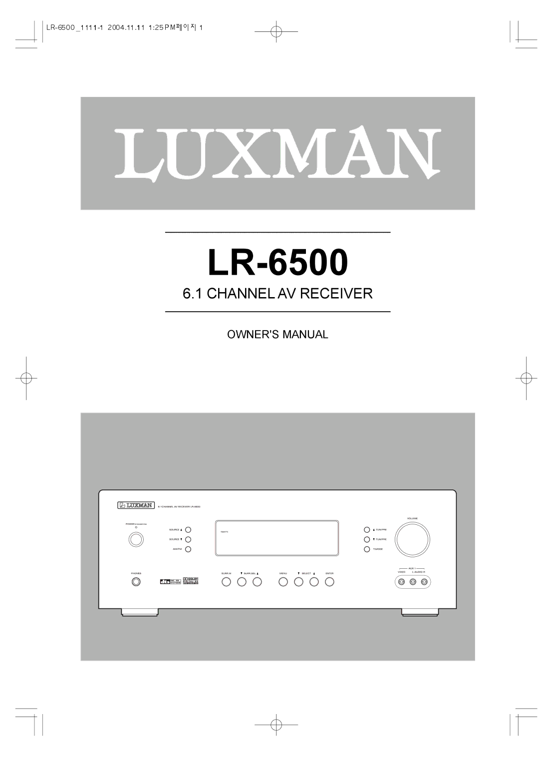 Dantax LR-6500 manual 