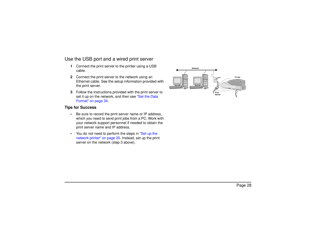 Datacard Group CP60 manual Use the USB port and a wired print server, Tips for Success 