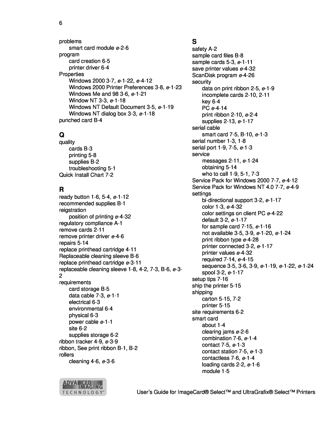 Datacard Group ImageCard SelectTM and UltraGrafix SelectTM Printers manual 