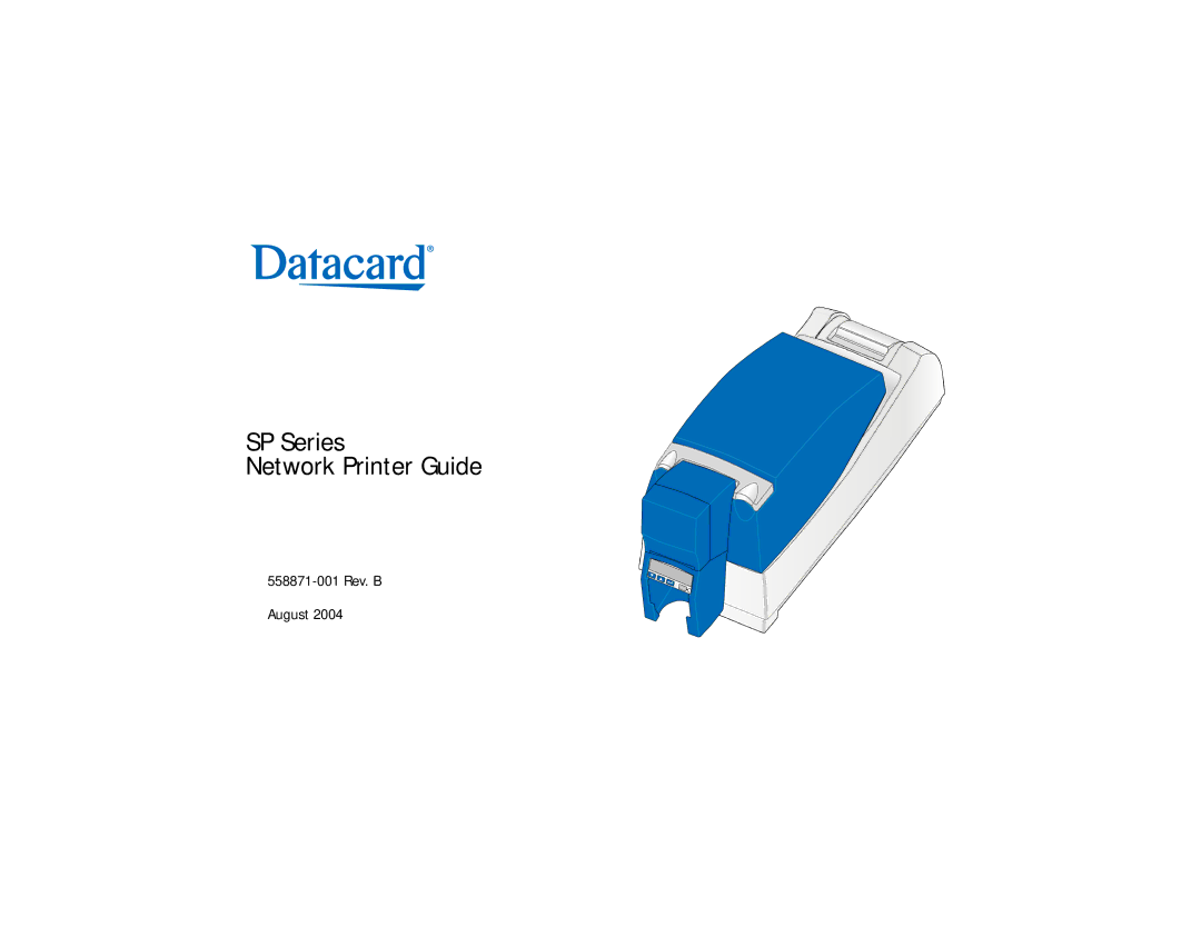 Datacard Group manual SP Series Network Printer Guide 