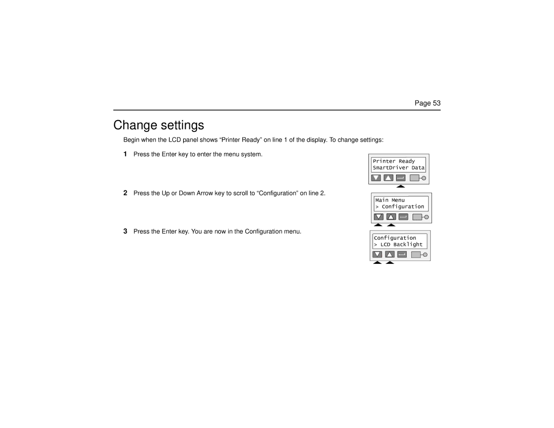 Datacard Group SP Series manual Change settings 