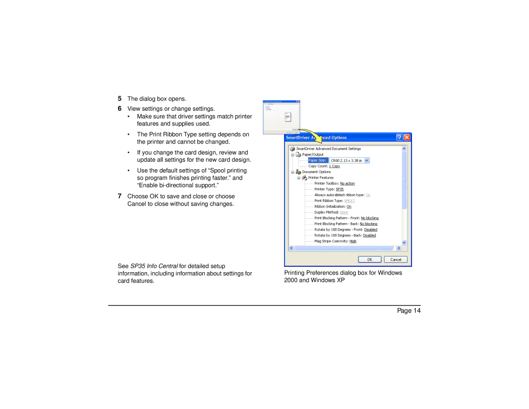 Datacard Group SP35 manual 