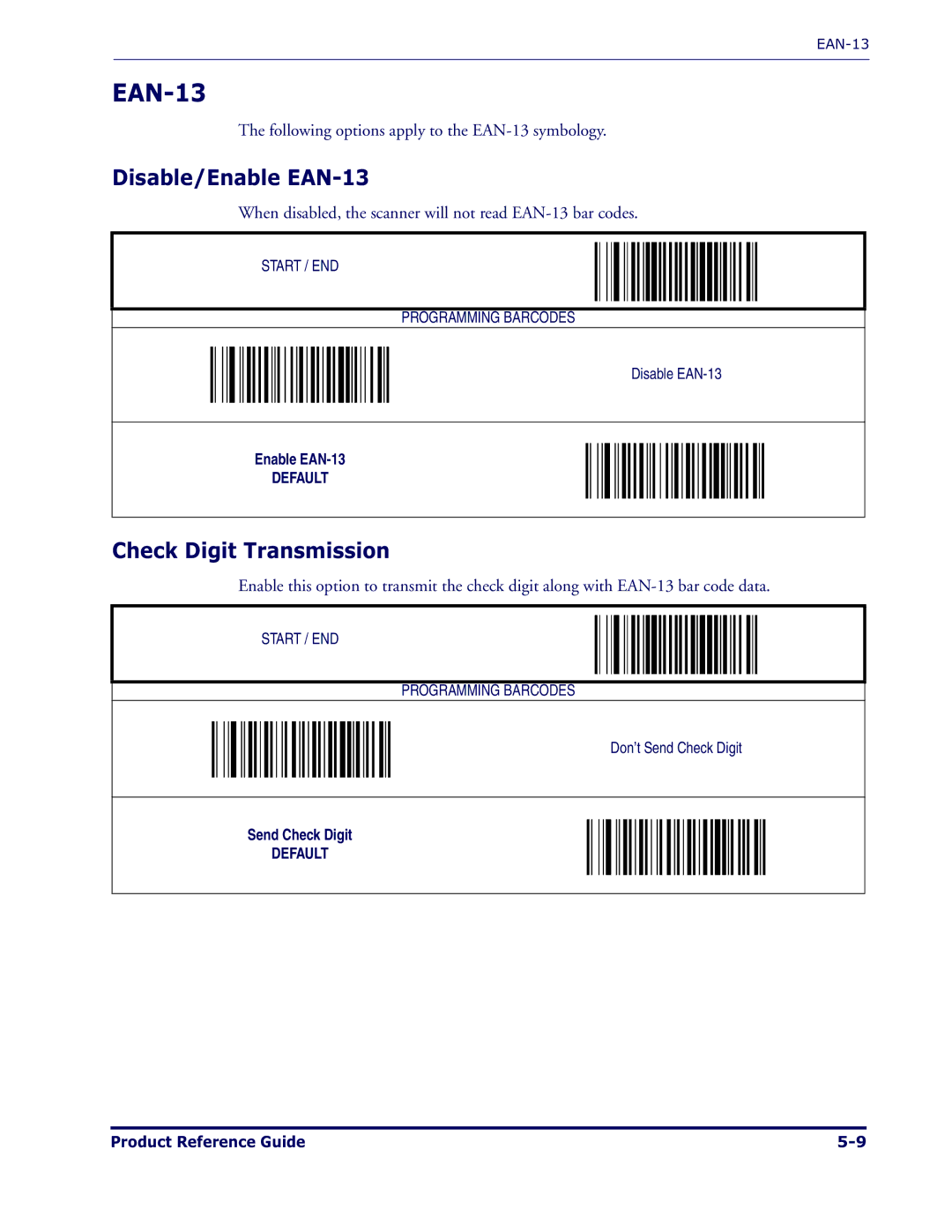 Datalogic Scanning 1000I manual Disable/Enable EAN-13 