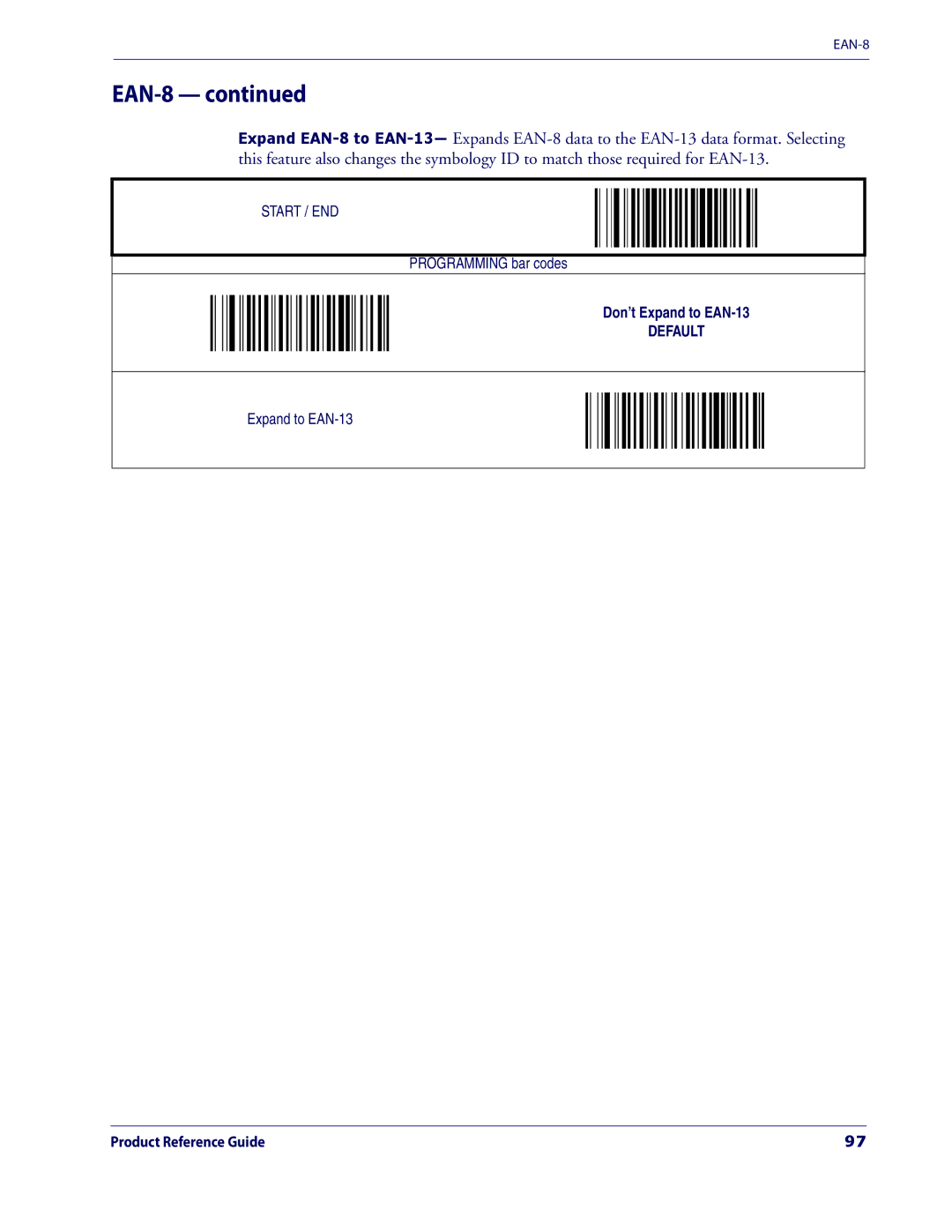 Datalogic Scanning 3200VSI manual EAN-8 