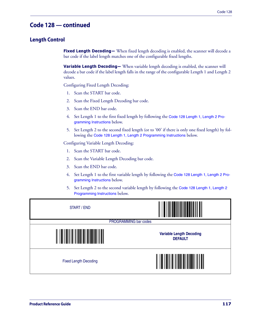 Datalogic Scanning 3200VSI manual Length Control, 117 