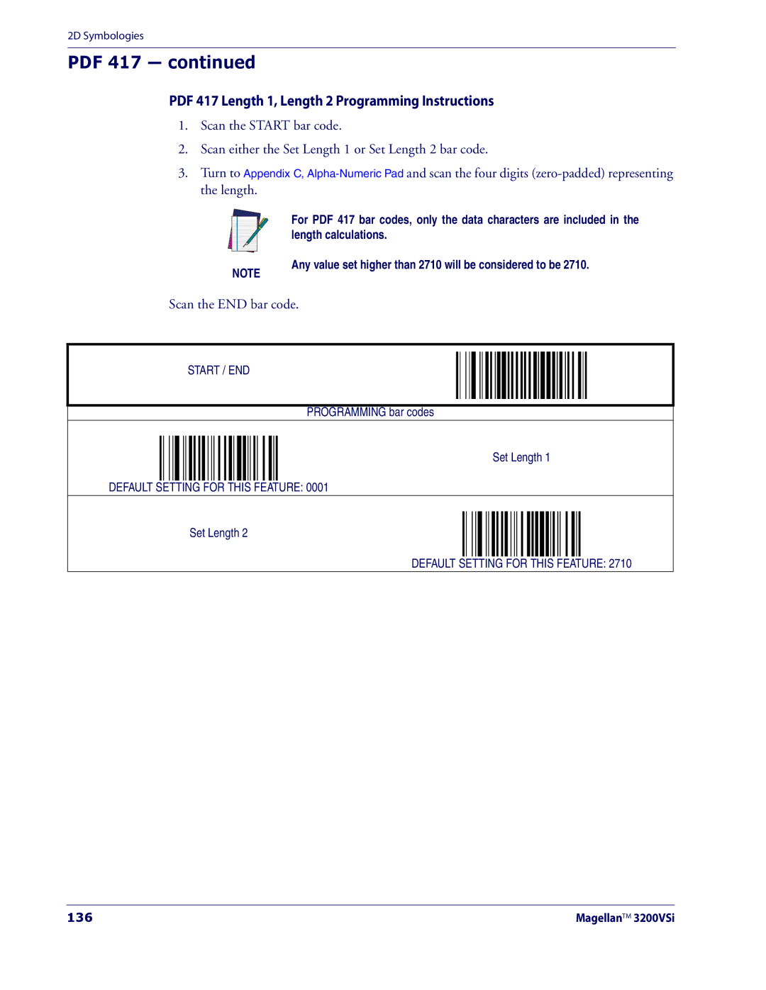 Datalogic Scanning 3200VSI manual 136 