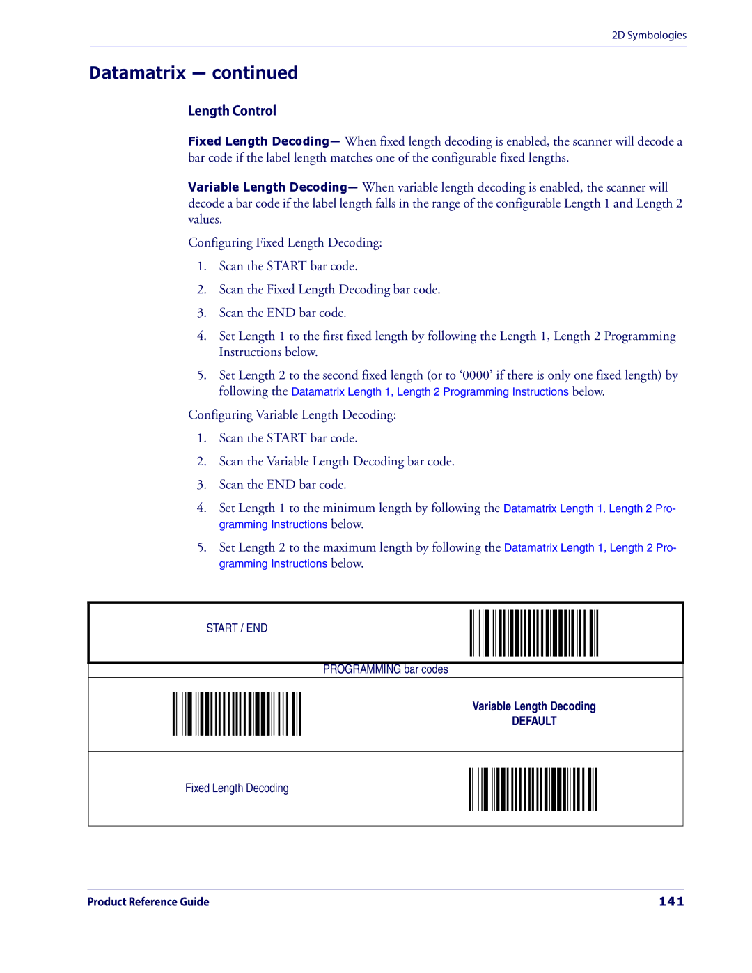 Datalogic Scanning 3200VSI manual Datamatrix, 141 