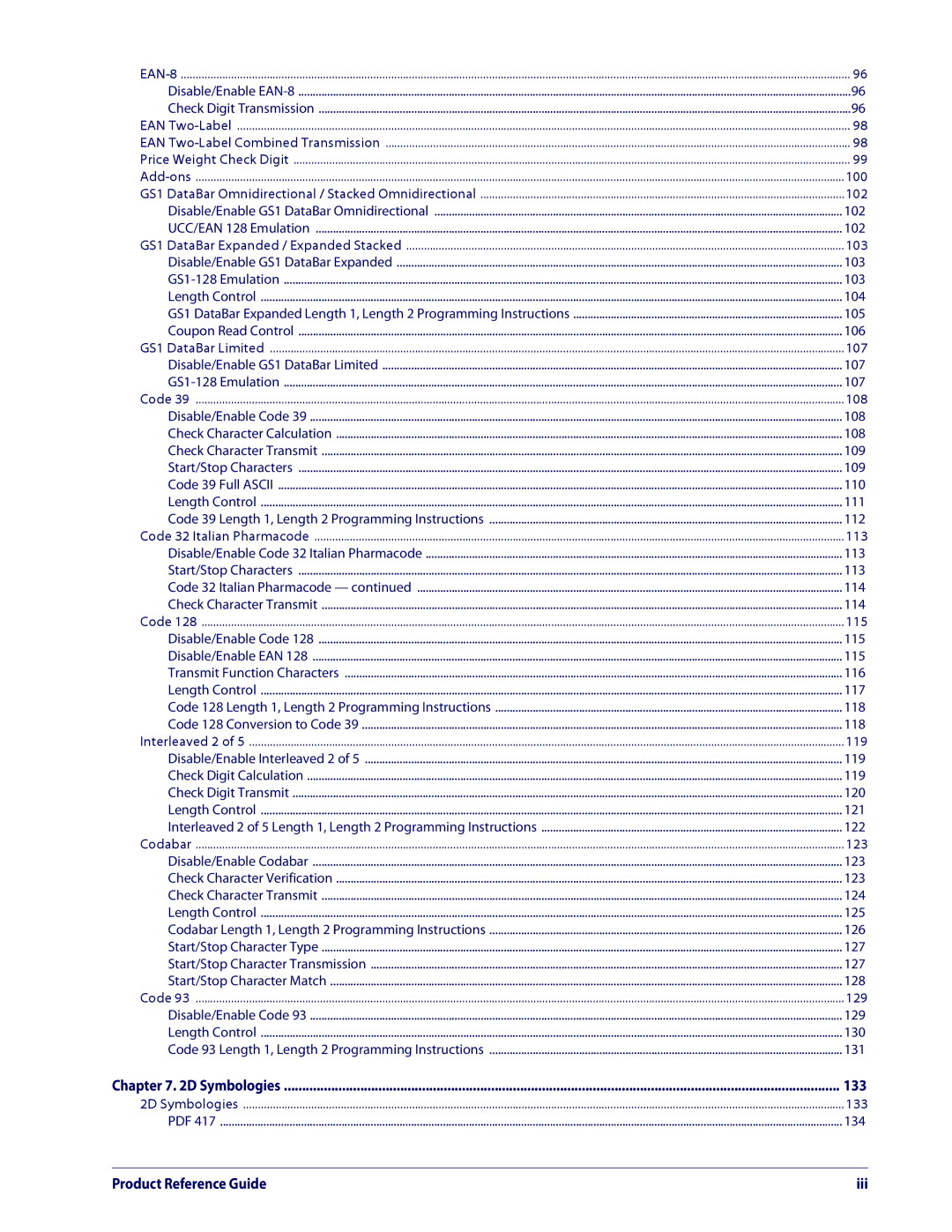 Datalogic Scanning 3200VSI manual Iii 