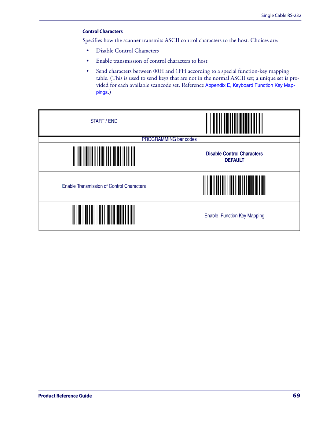 Datalogic Scanning 3200VSI manual Vided for each available scancode set. Reference pings 