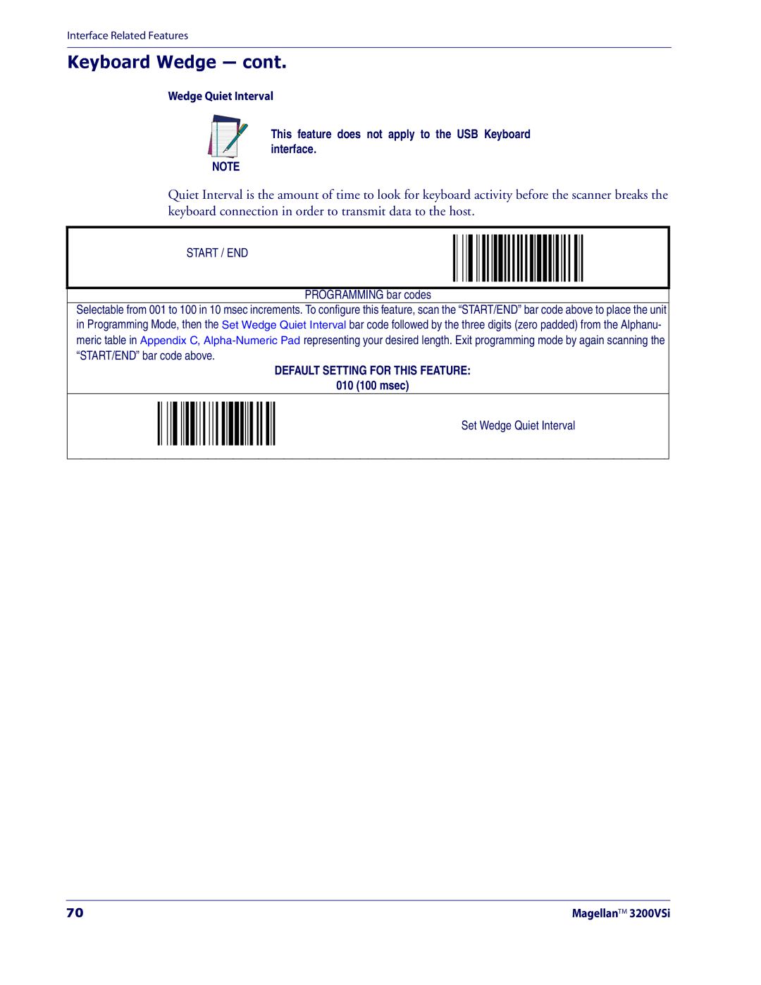 Datalogic Scanning 3200VSI manual 010 100 msec 