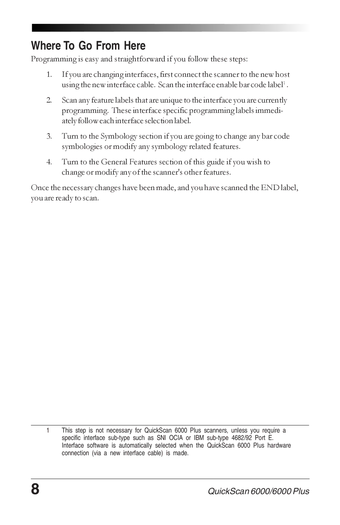 Datalogic Scanning 6000 PLUS manual Where To Go From Here 