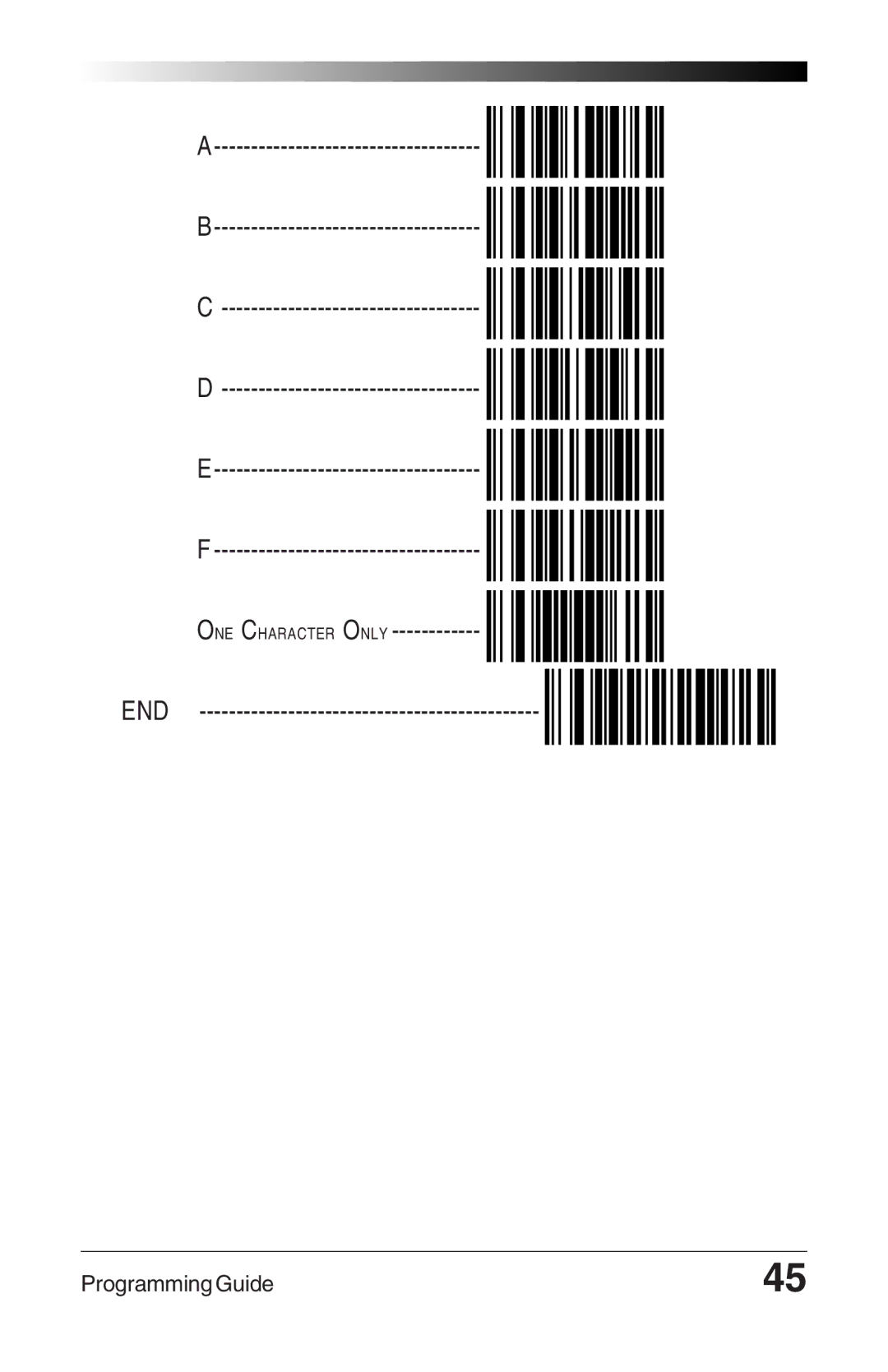 Datalogic Scanning 6000 manual End 