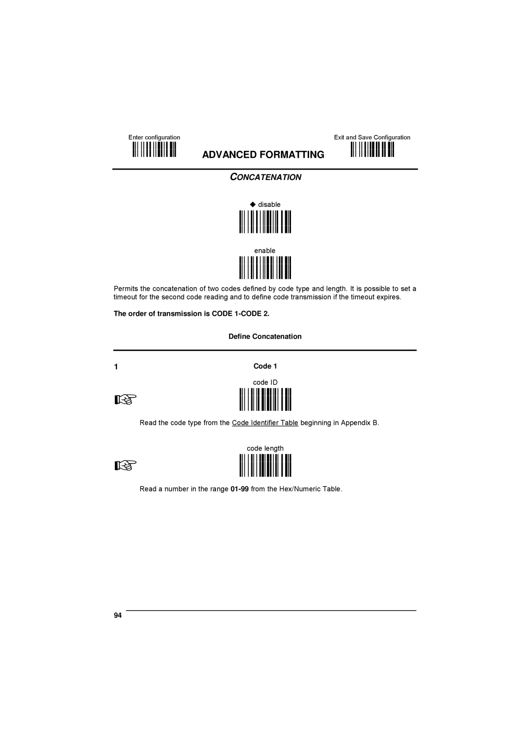 Datalogic Scanning 90ACC1780 manual Advanced Formatting, Concatenation 