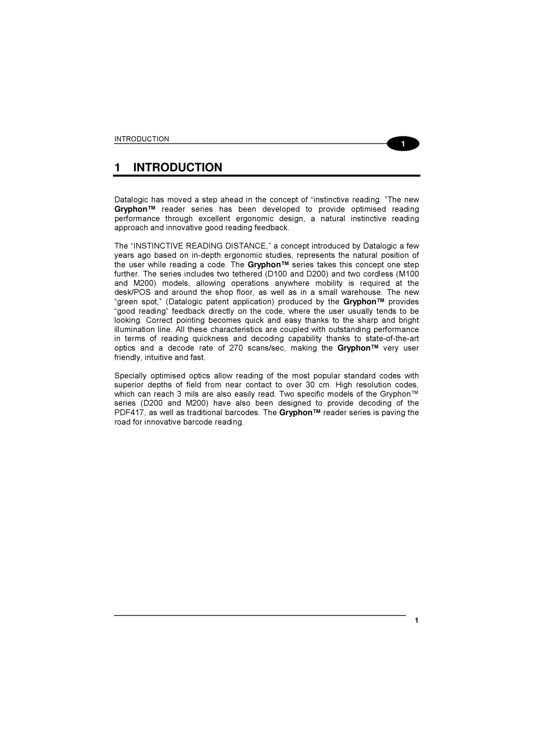 Datalogic Scanning 90ACC1780 manual Introduction 