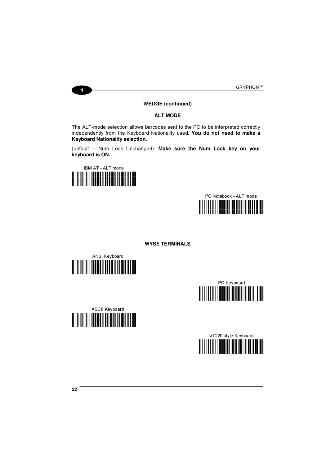 Datalogic Scanning 90ACC1780 manual Wedge 