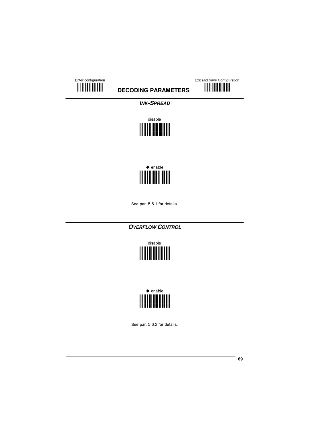 Datalogic Scanning 90ACC1780 manual Decoding Parameters, Ink-Spread 