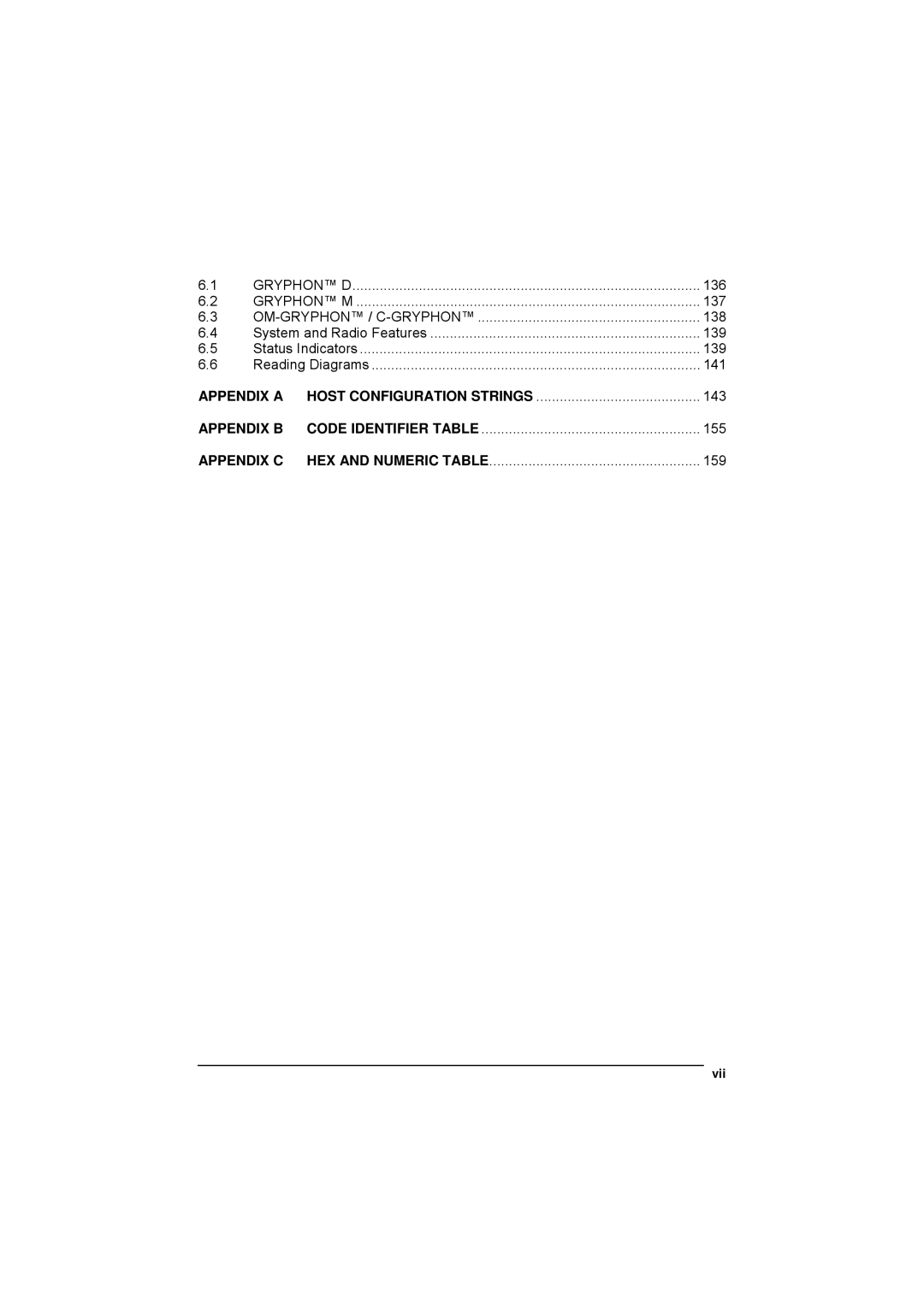 Datalogic Scanning 90ACC1780 manual Vii 