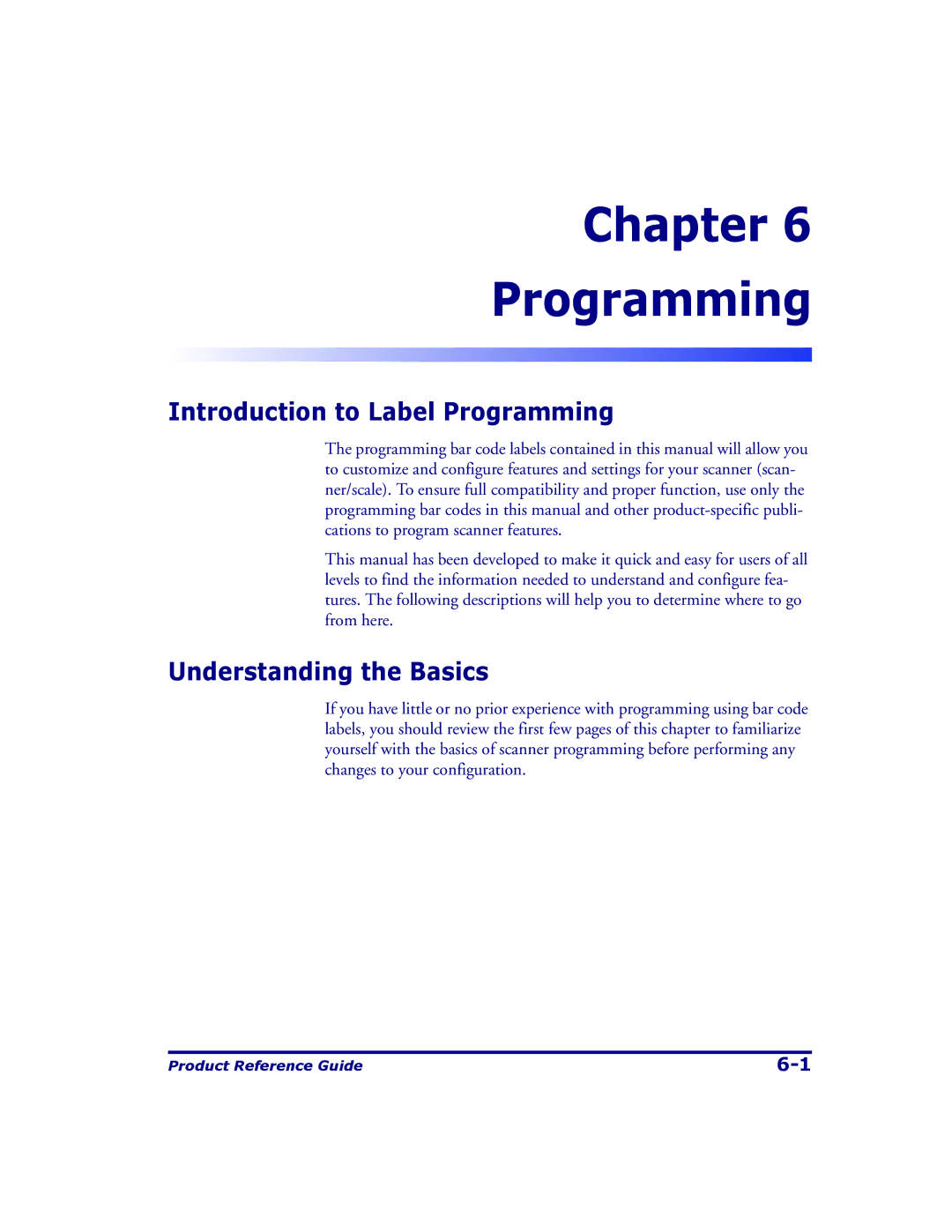 Datalogic Scanning 9500, 9504 manual Introduction to Label Programming, Understanding the Basics 