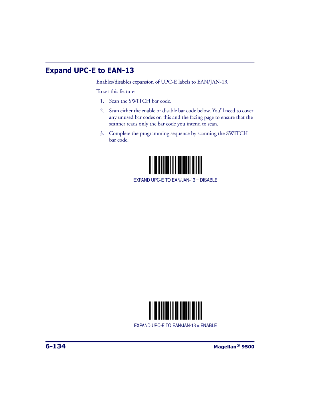 Datalogic Scanning 9504, 9500 manual Expand UPC-E to EAN-13, 134 