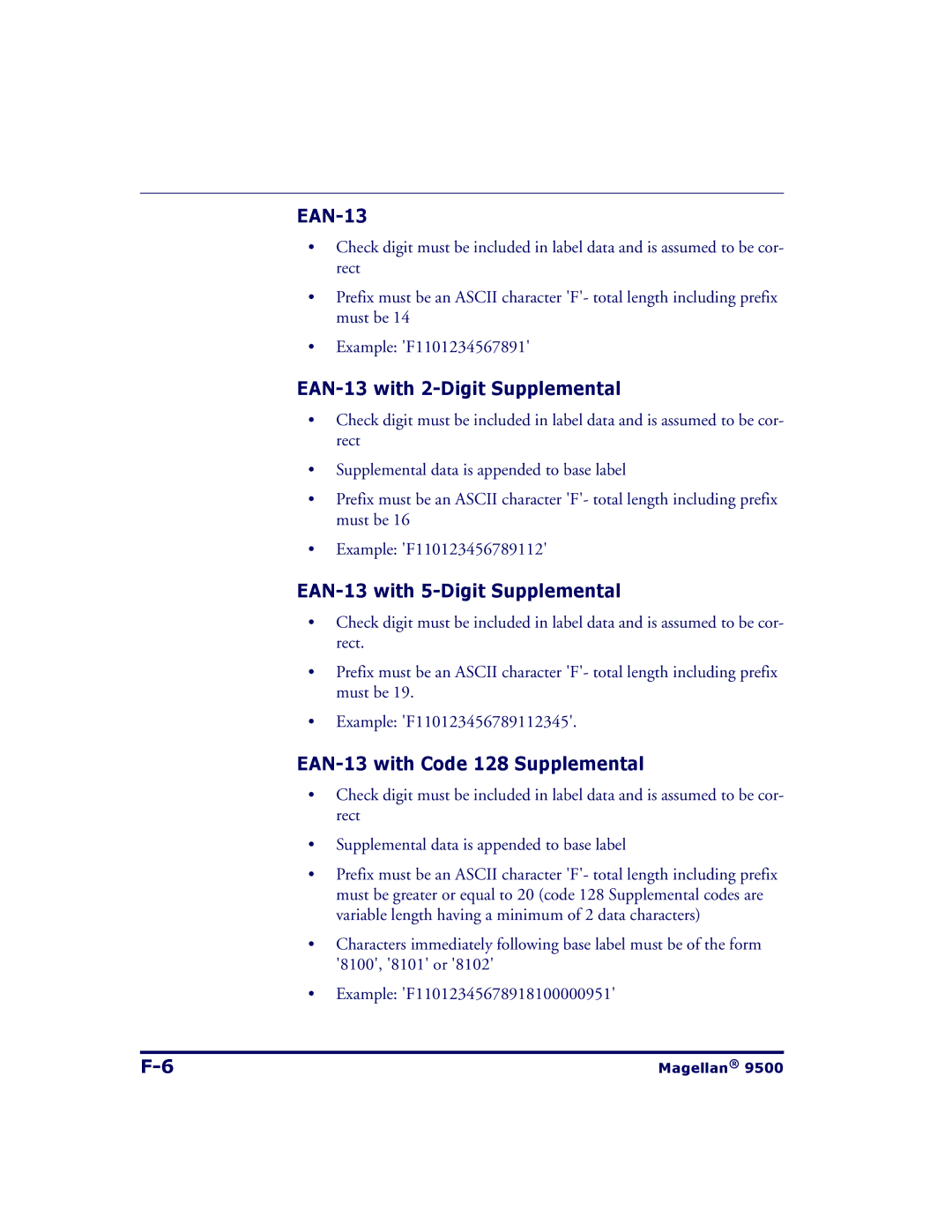 Datalogic Scanning 9504, 9500 manual EAN-13 with 2-Digit Supplemental, EAN-13 with 5-Digit Supplemental 